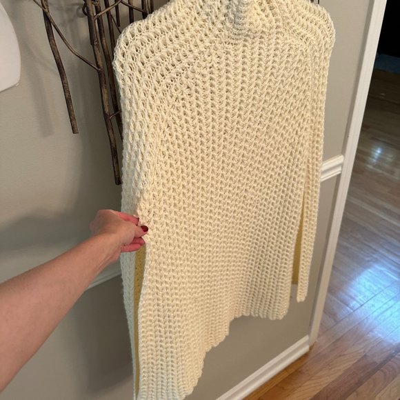 Cream Turtleneck Poncho, Anthropologie - Picture 3 of 7